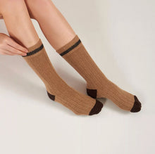 Görseli Galeri görüntüleyiciye yükleyin, Alpaka & Koyun Yünü | Bej/Kahve | İnce Çizgili