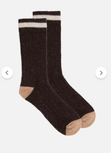 Görseli Galeri görüntüleyiciye yükleyin, Alpaka & Koyun Yünü | Kahve/Ekru Uzun