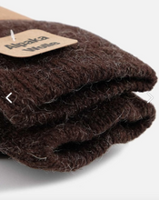 Görseli Galeri görüntüleyiciye yükleyin, Alpaca Wool Thermal Hiking Socks | Kahverengi - Kırmızı