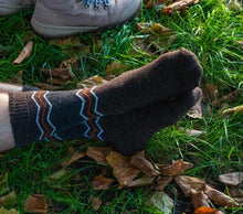 Görseli Galeri görüntüleyiciye yükleyin, Alpaka & Koyun Yünü | Desenli Antrasit/Gri