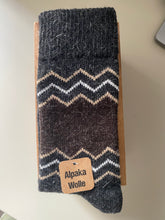 Görseli Galeri görüntüleyiciye yükleyin, Alpaka & Koyun Yünü | Desenli Antrasit/Gri
