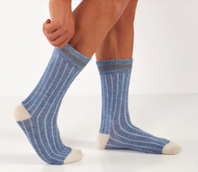 Görseli Galeri görüntüleyiciye yükleyin, Alpaka & Koyun Yünü | Mavi/Antrasit