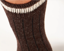 Görseli Galeri görüntüleyiciye yükleyin, Alpaka & Koyun Yünü | Kahve/Ekru Uzun