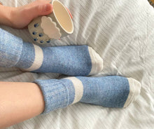 Görseli Galeri görüntüleyiciye yükleyin, Alpaka & Koyun Yünü | Mavi/Ekru