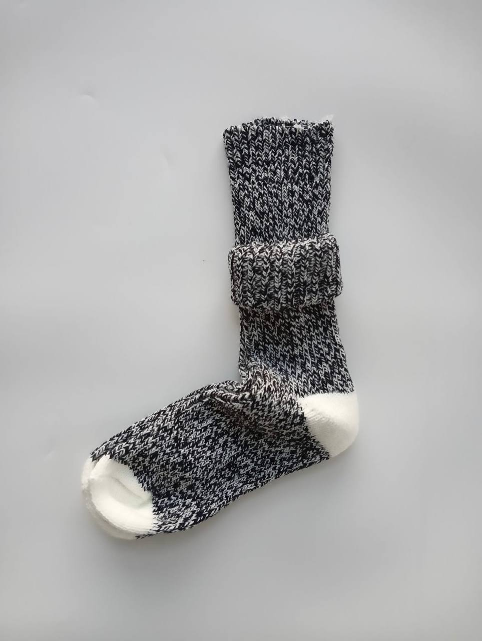 Siyah Kırçıllı Pamuk Çorap
